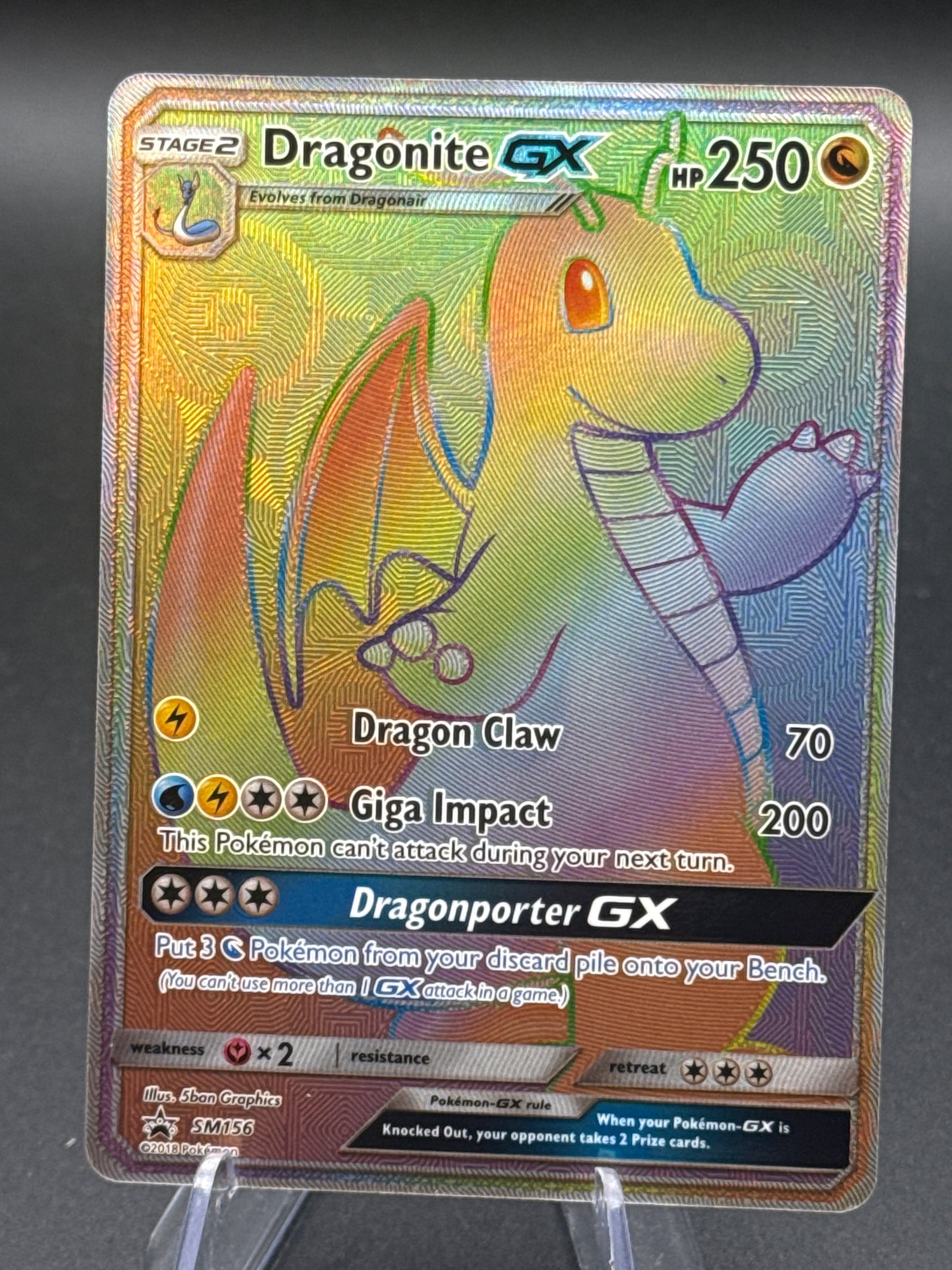 Pokémon TCG: 2018 Dragonite GX SM156 SM Promo