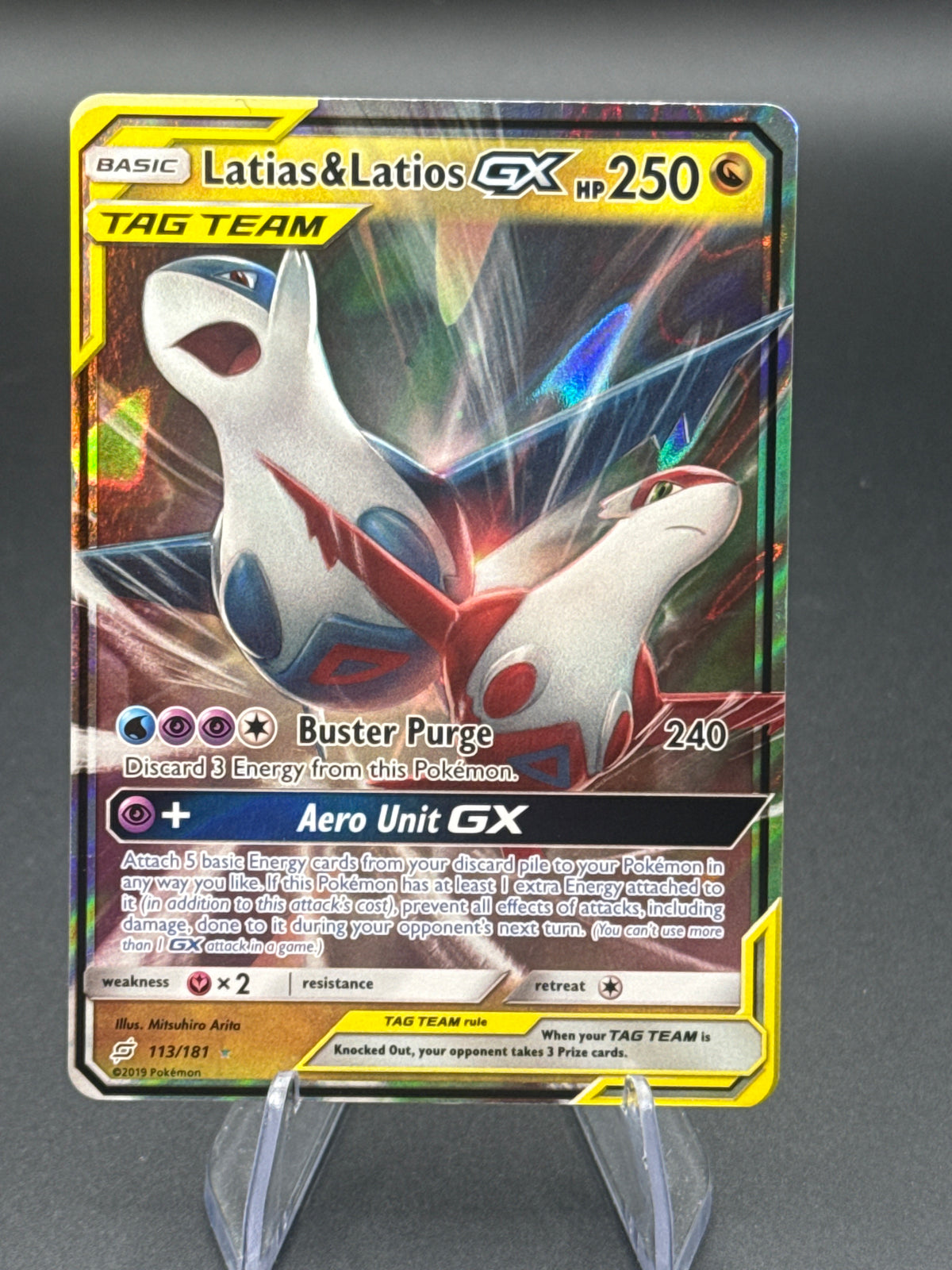 Pokémon TCG: 2019 Latias & Latios GX - 113/181 - SM: Team Up