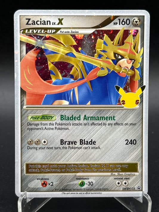 Pokémon TCG: 2021 Zacian Lv. X SWSH135 SWSH: Celebrations Promo