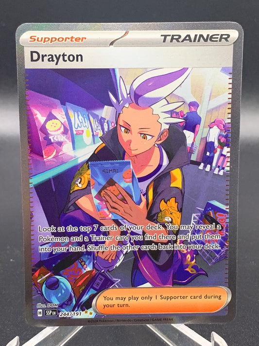 Pokémon TCG 2024 Drayton 244/191 Special Illustration S&V: Surging Sparks