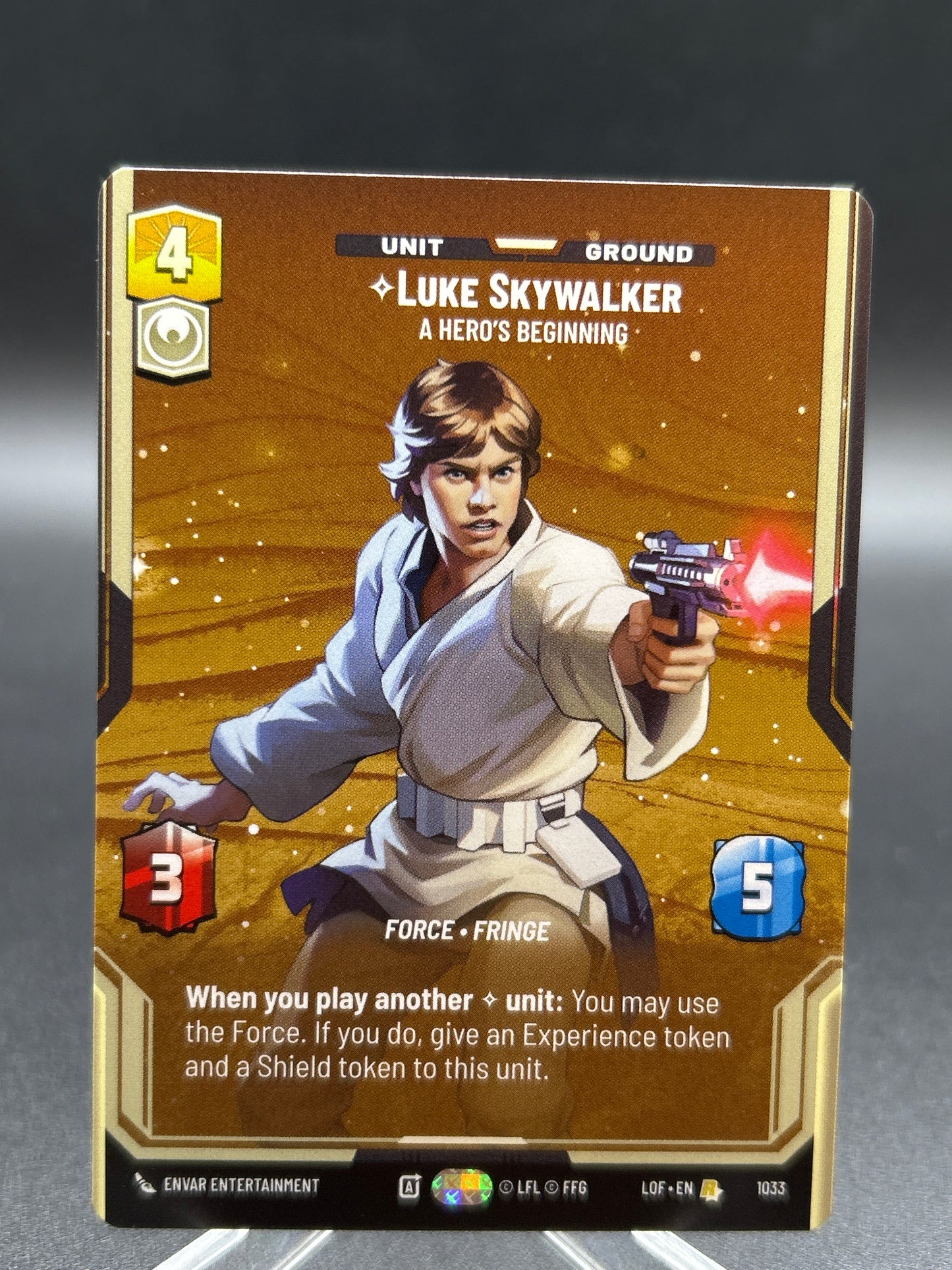 Star Wars TCG: Luke Skywalker - A Hero's Beginning (Prestige) - Legends of the Force (LOF)