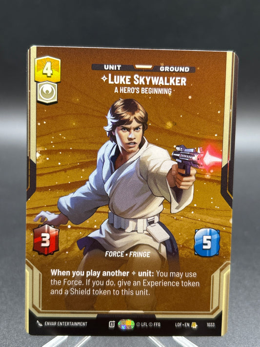 Star Wars TCG: Luke Skywalker - A Hero's Beginning (Prestige) - Legends of the Force (LOF)