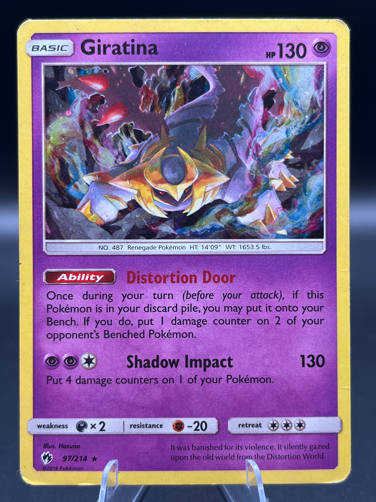 Pokémon TCG: 2018 Giratina - 97/214 (Cosmos Holo) - Blister Exclusives
