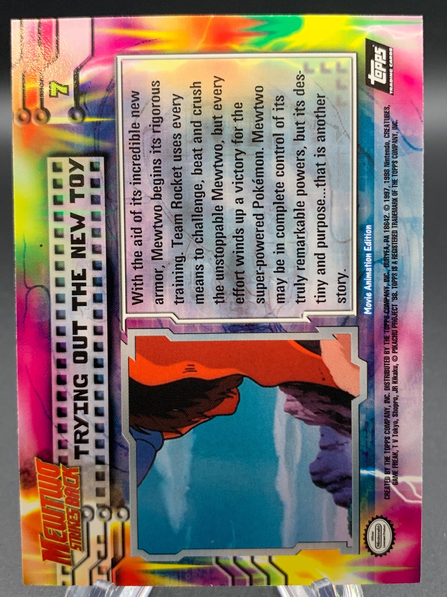 Pokémon TCG: Topps Pokémon Trying Our the New Toy - #7 - Mewtwo Strikes Back Movie Animation Edition