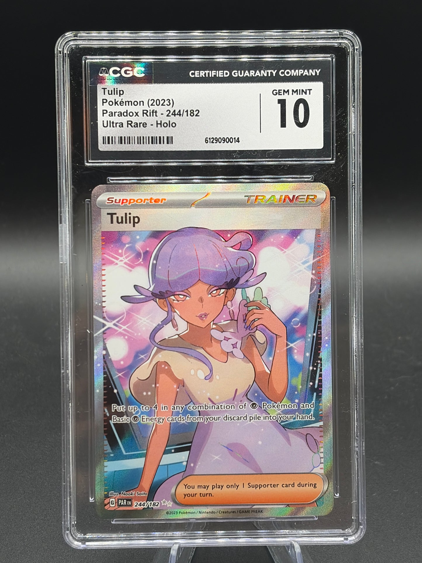 CGC 10 Pokémon TCG: 2023 Tulip 244/182 SV: Paradox Rift