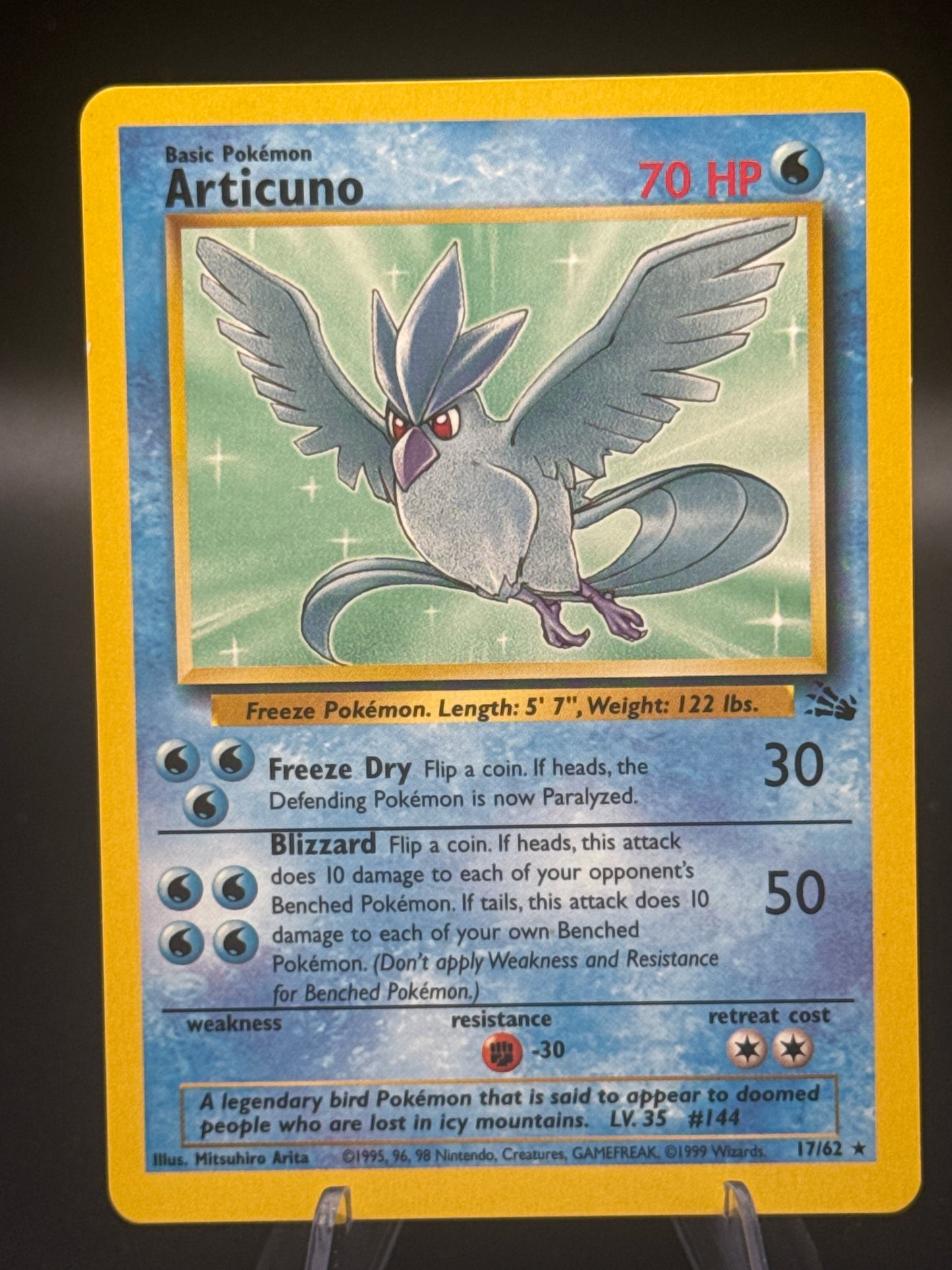 Pokémon TCG: 1999 - Articuno - 17/62 - Fossil