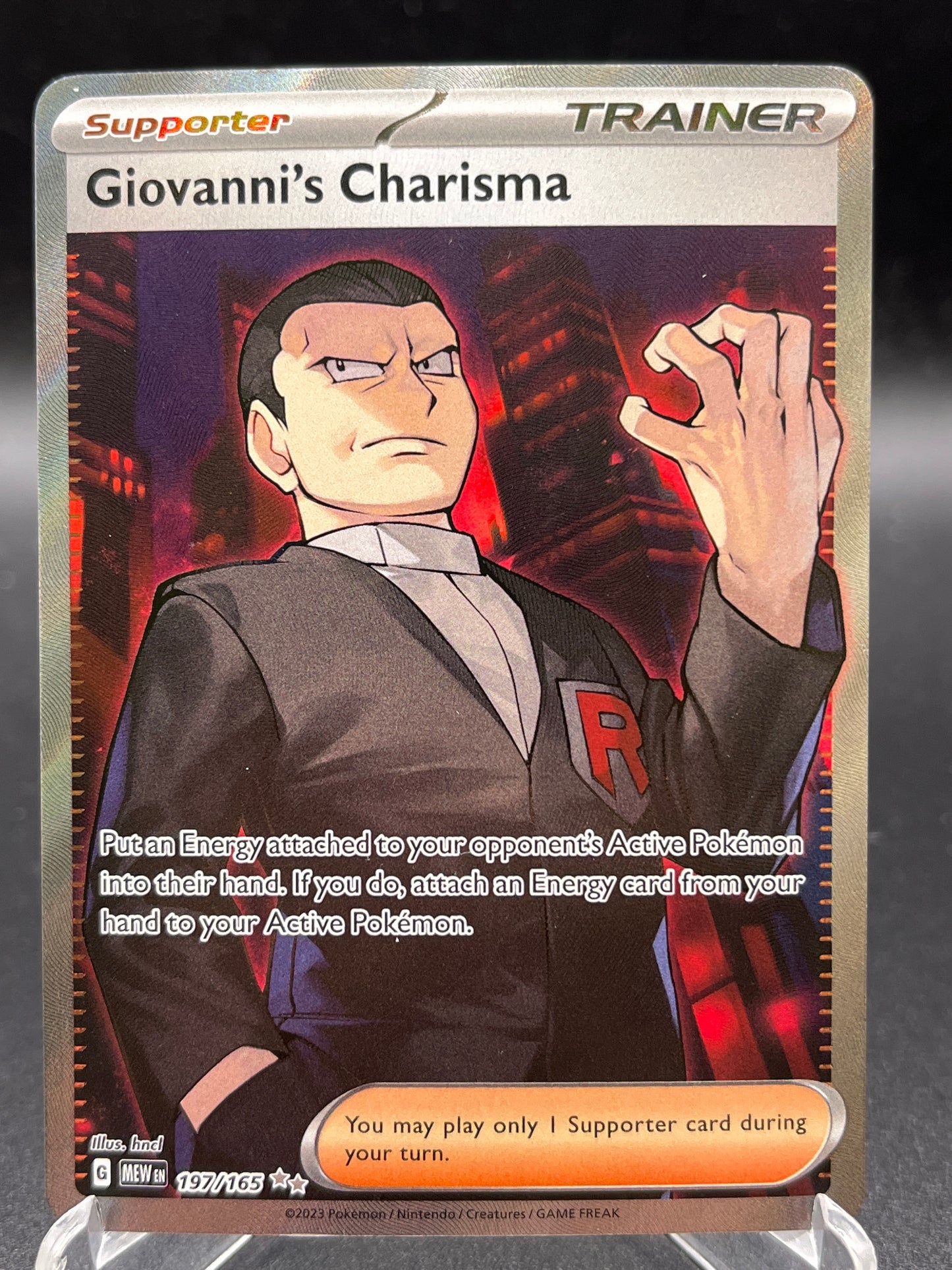 Pokémon TCG: 2023 Giovanni's Charisma 197/165 SV: Scarlet & Violet 151