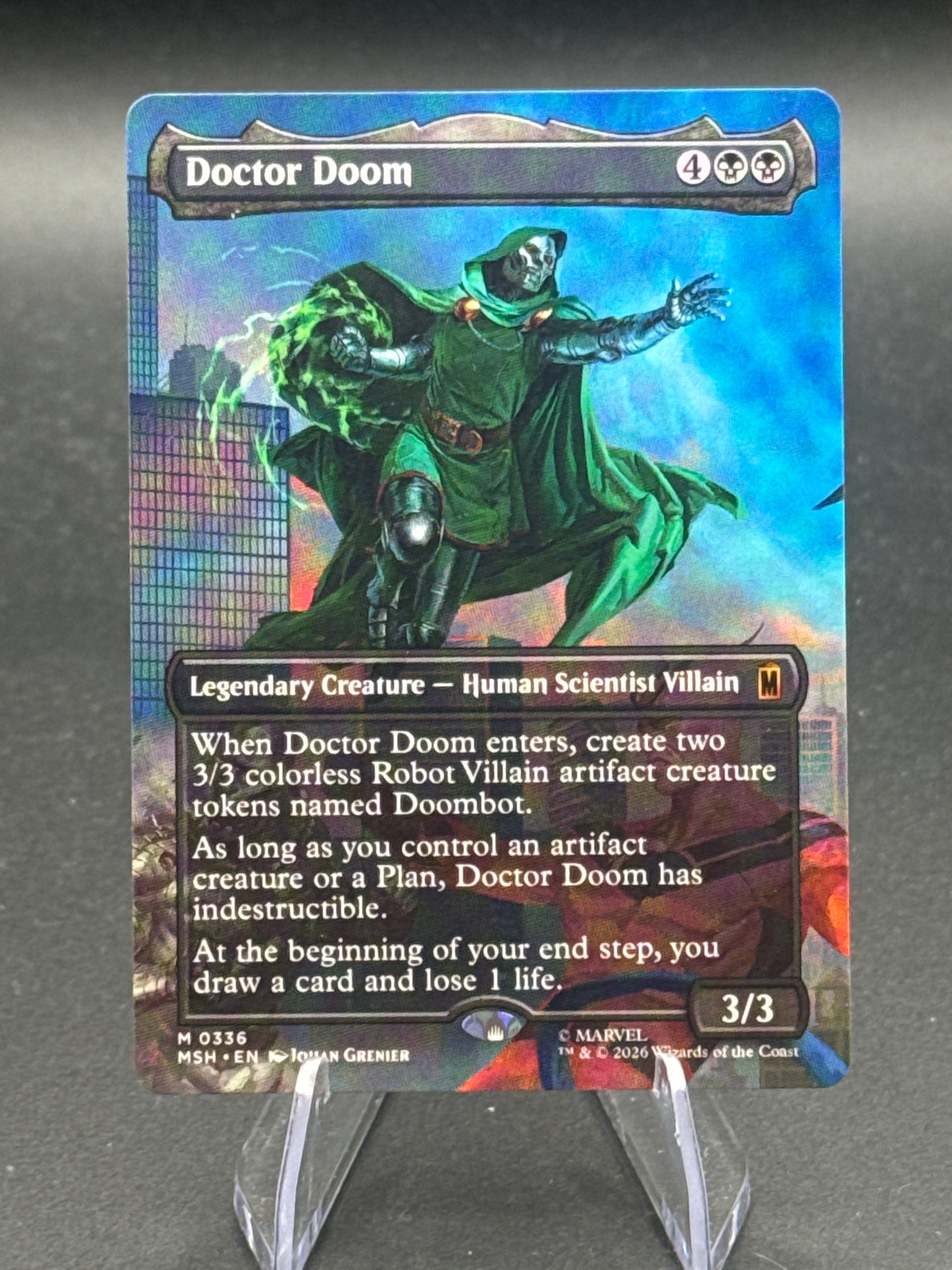 MTG TCG:  Doctor Doom (Borderless) M 0336 - Marvel Super Heroes (MSH)