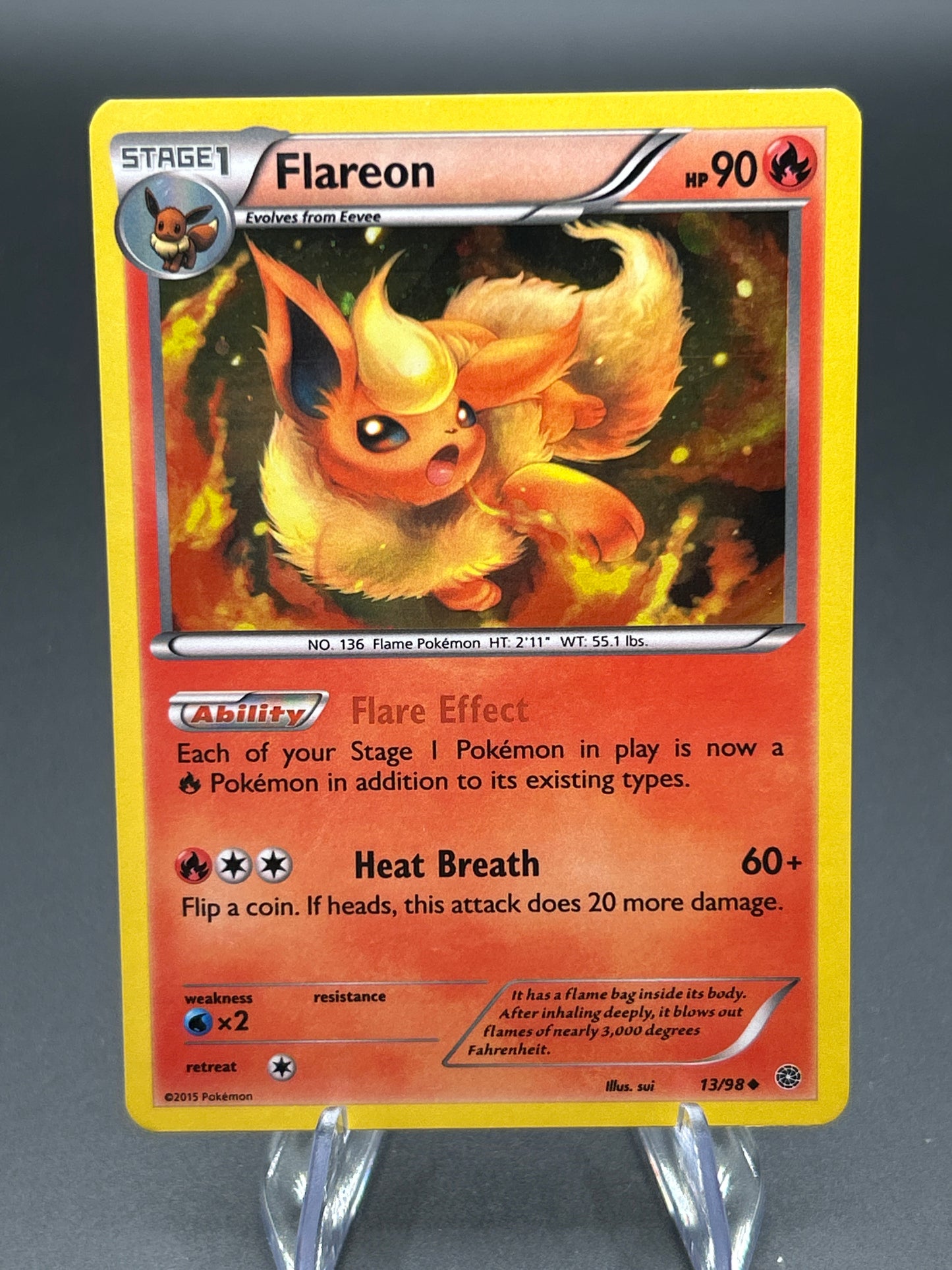 Pokémon TCG: Flareon - 13/98 (Cosmos Holo)