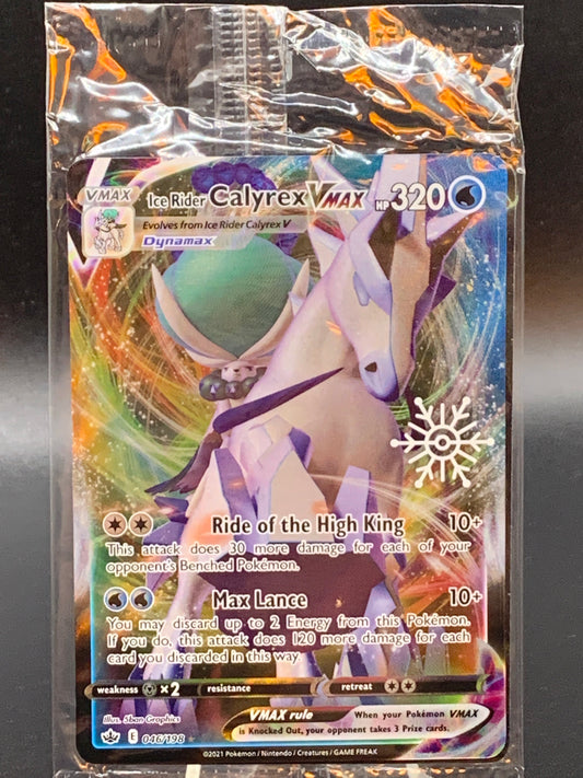 Pokémon TCG 2021 Ice Rider Calyrex VMAX - 046/198 (Holiday Calendar) - Miscellaneous Cards & Products
