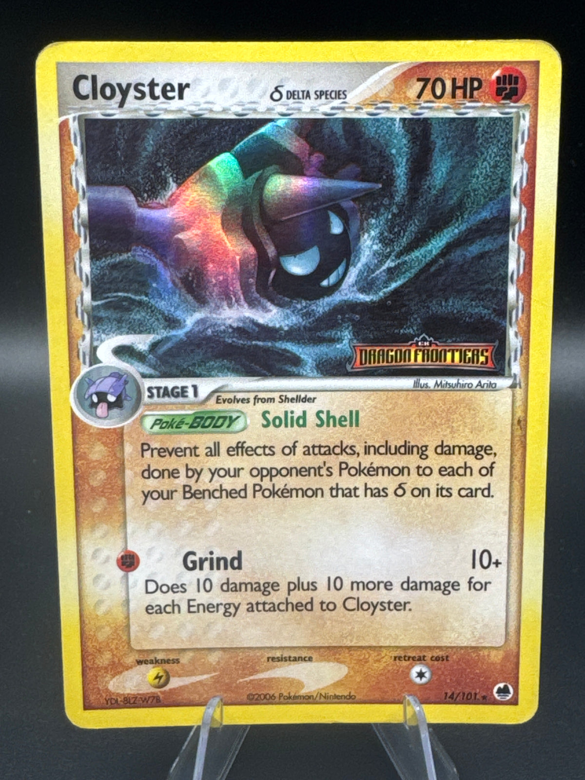 Pokémon TCG: 2006 Cloyster (Delta Species) 14/101 - Dragon Frontiers (DF) LP