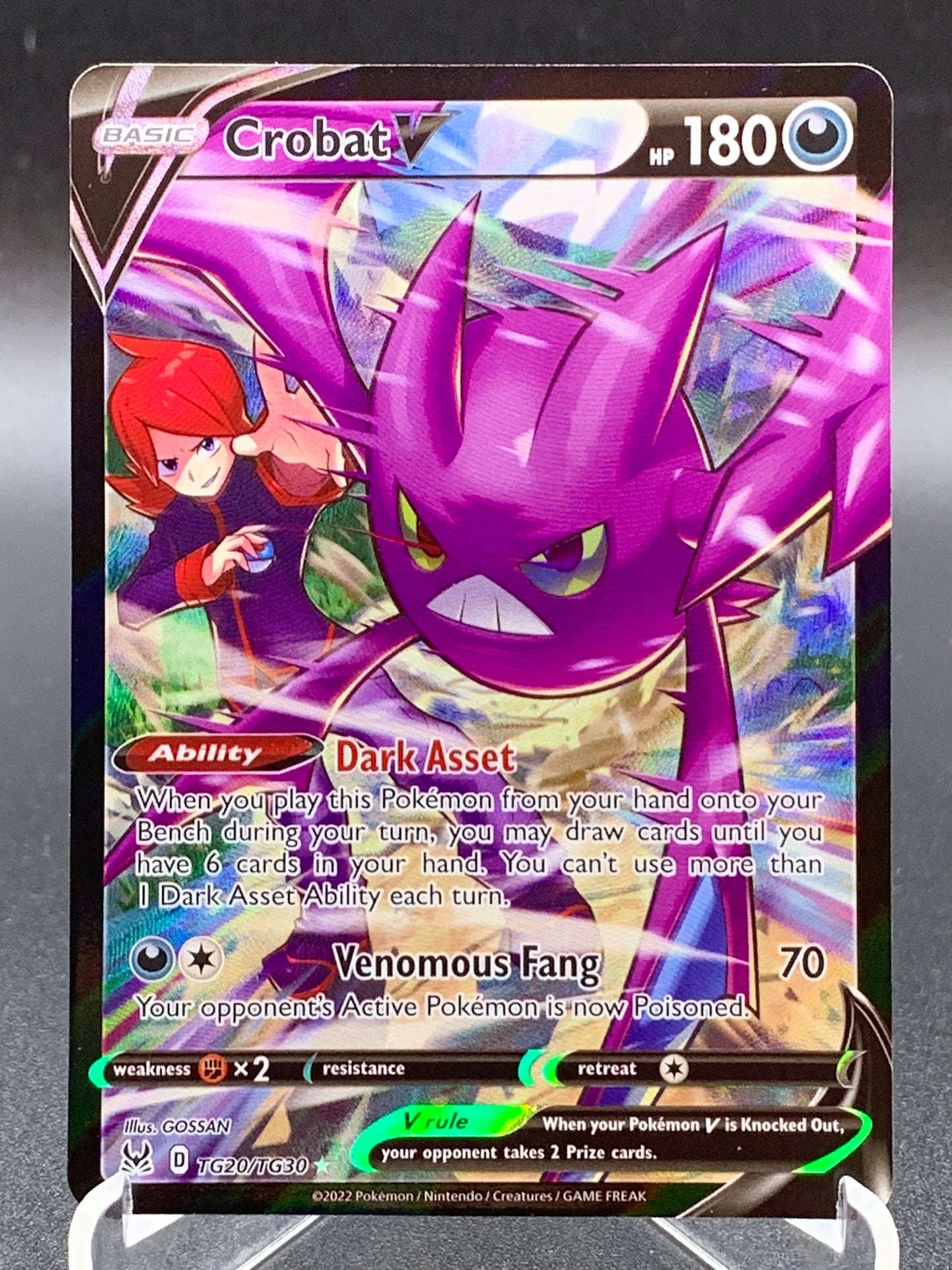 Pokémon TCG: 2022 Crobat V TG20/TG30 SWSH: Lost Origin Trainer Gallery