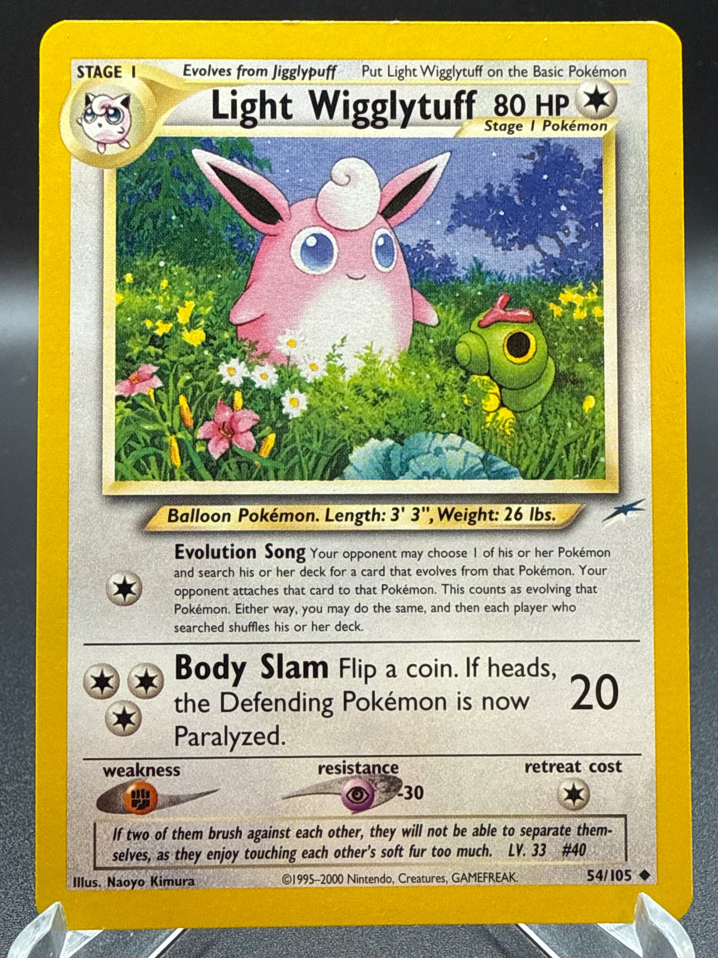 Pokémon TCG: 2002 Light Wigglytuff 54/105 Neo Destiny
