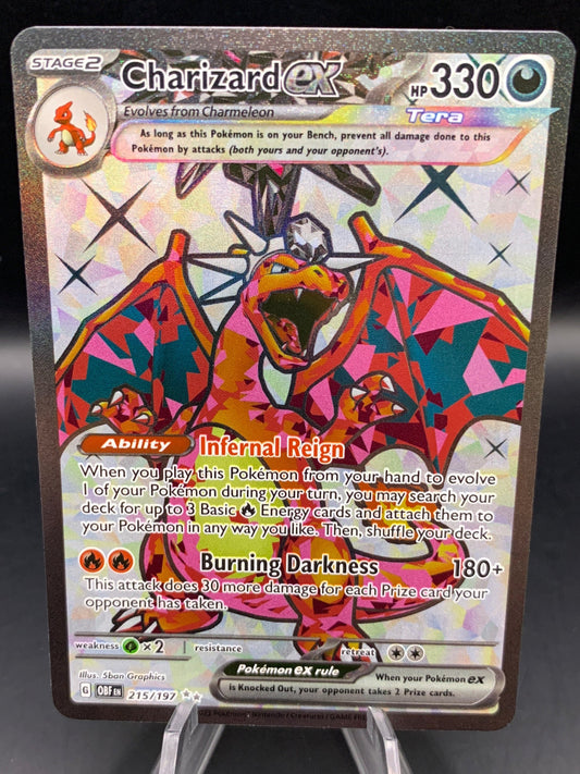 Pokémon TCG: 2023 Charizard ex 215/197 S&V Obsidian Flames Full Art