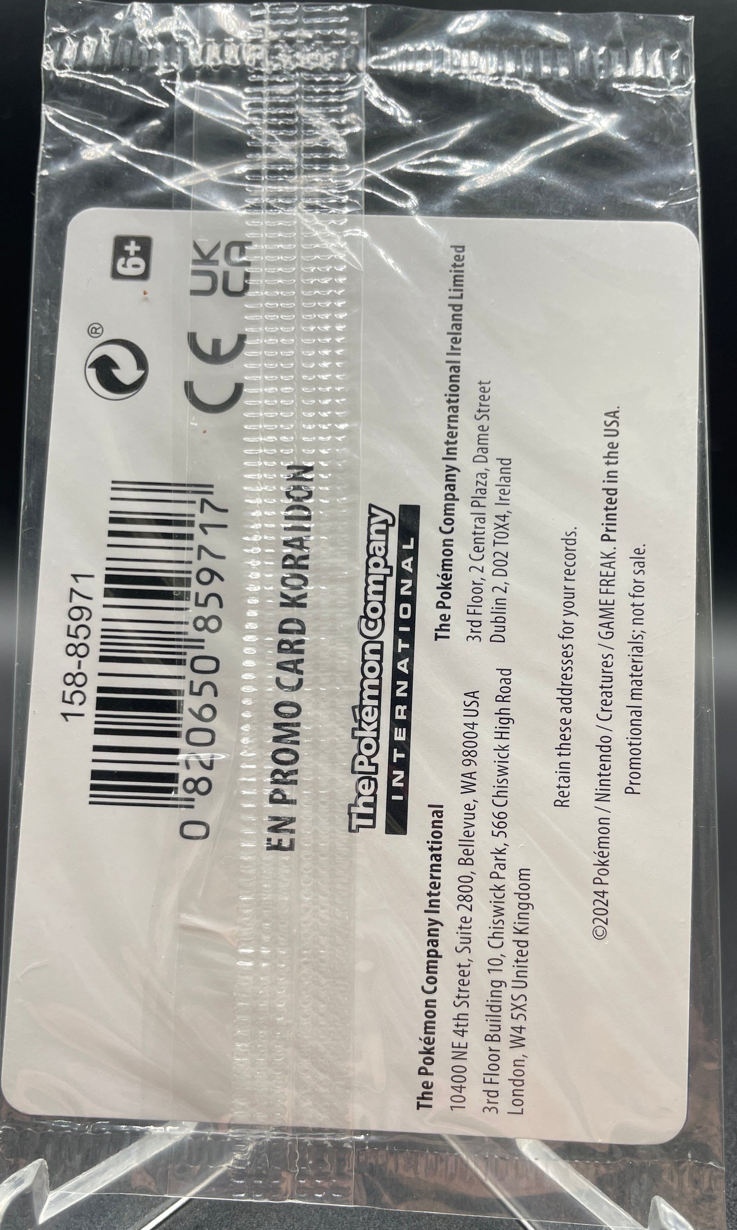 Pokémon TCG: 2024 Koraidon 119/162 Temporal Forces GameStop Promo Sealed