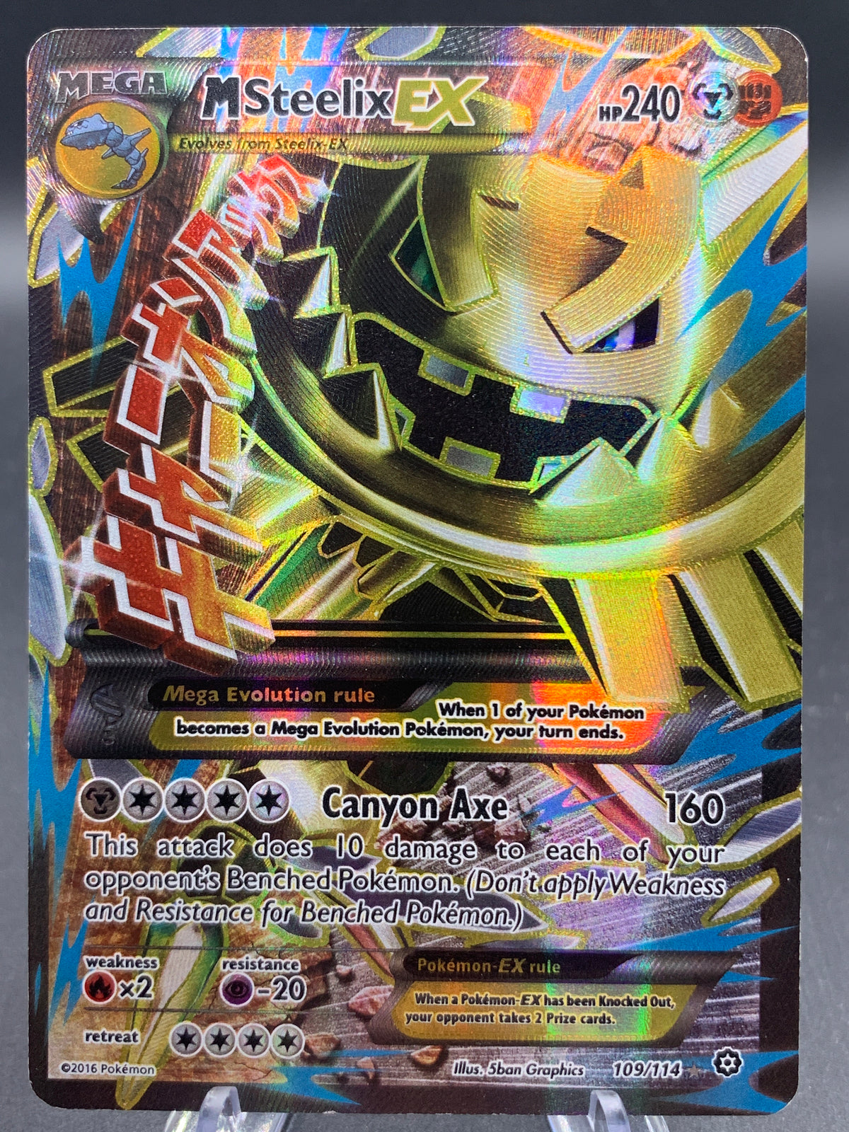 Pokémon TCG: 2016 M Steelix EX - 109/114 - XY: Stream Siege