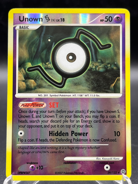 Pokémon TCG: 2007 Unown 39/132 Secret Wonders Reverse Holo