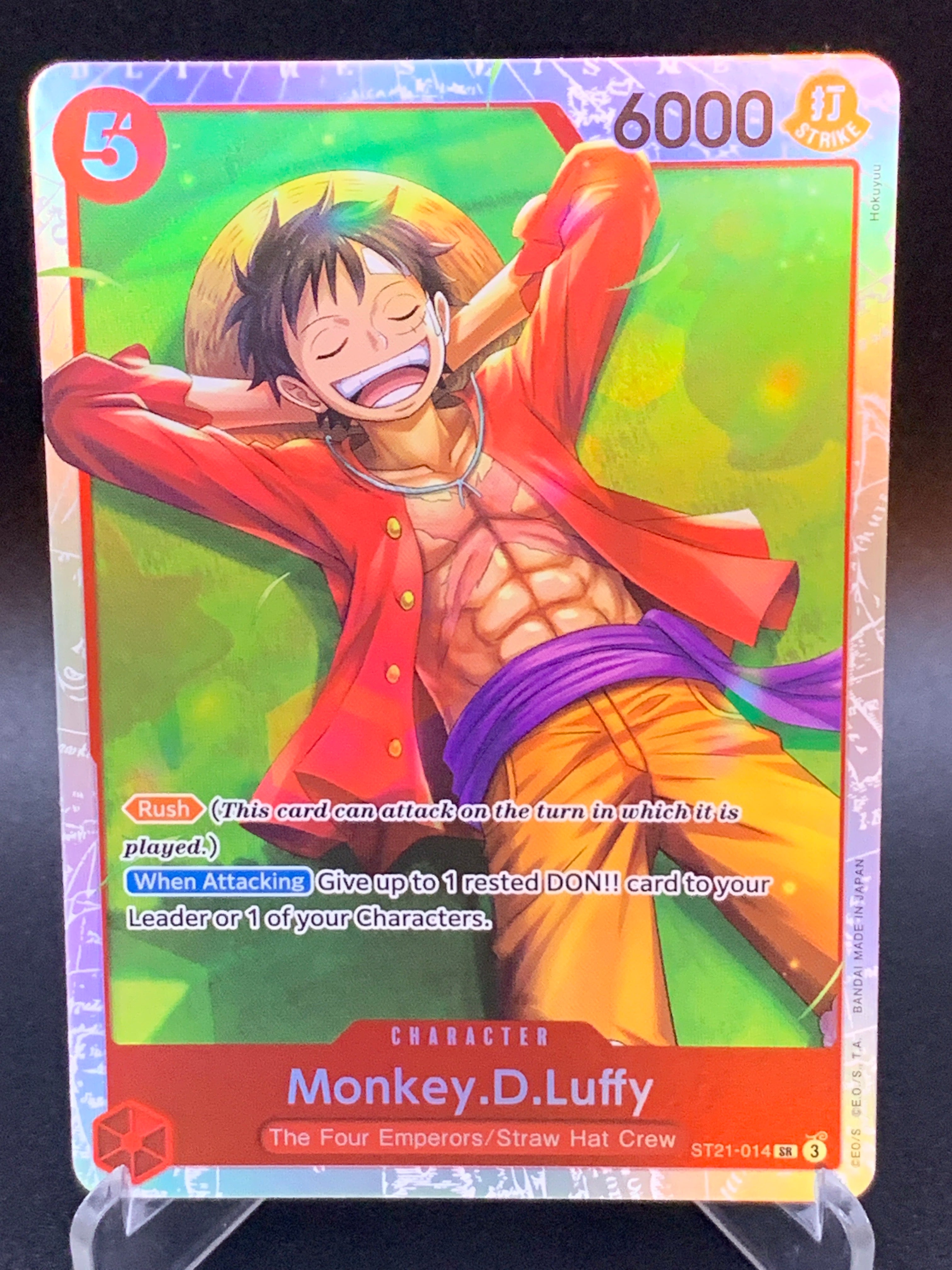 One Piece TCG: Monkey.D.Luffy SR ST21-014 Starter Deck EX