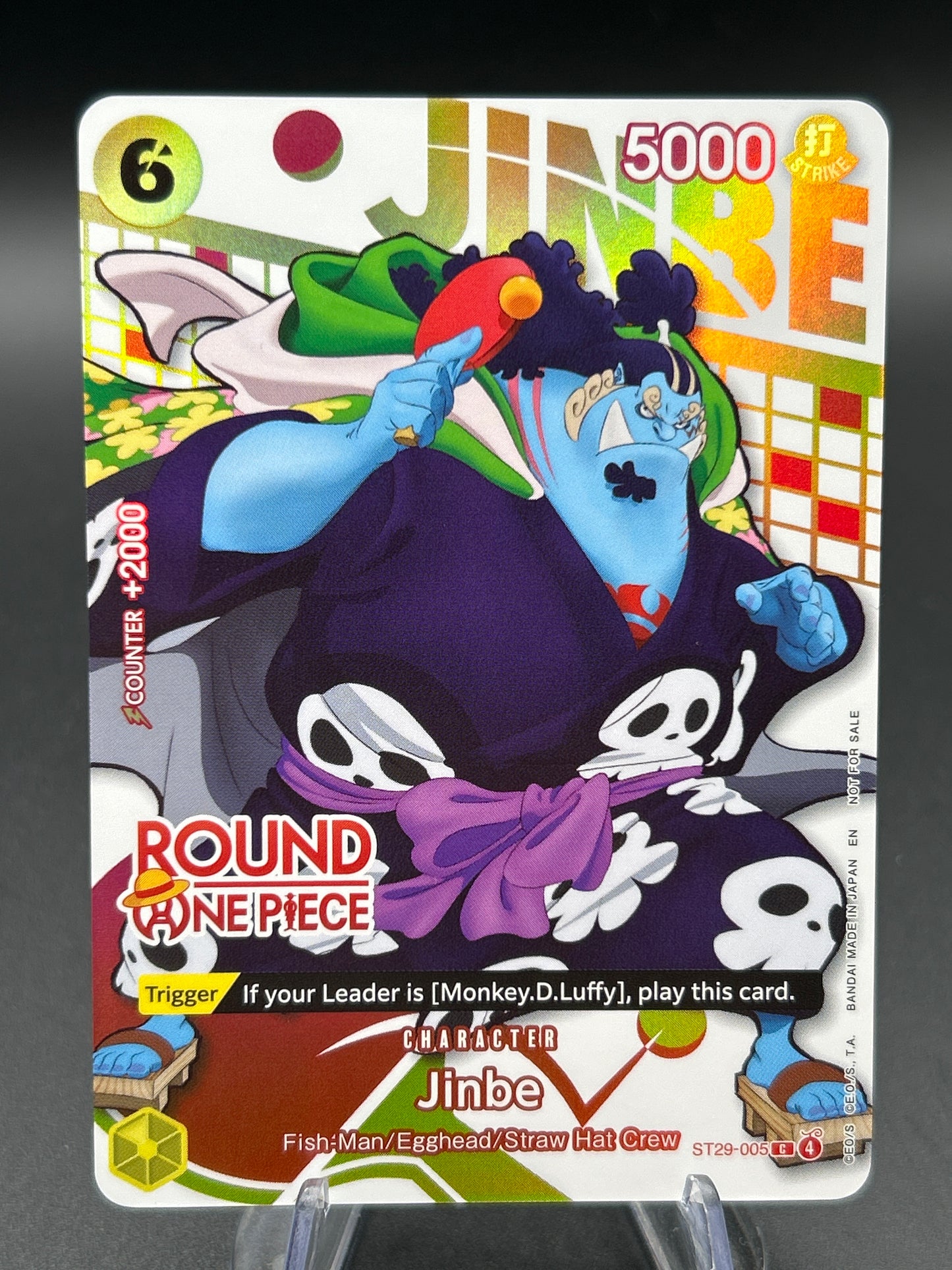 One Piece TCG: Jinbe ST29-005 Round One Promo