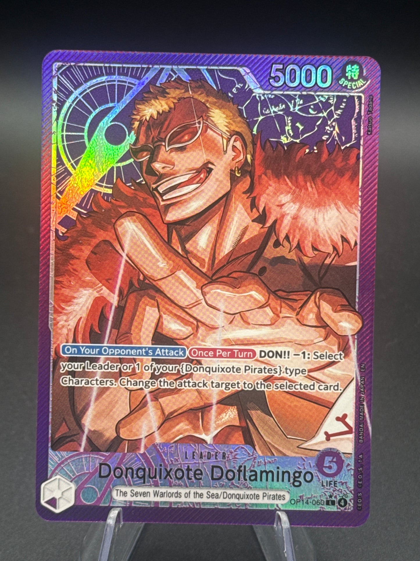 One Piece TCG: Donquixote Doflamingo OP14-060 The Azure Sea's Seven