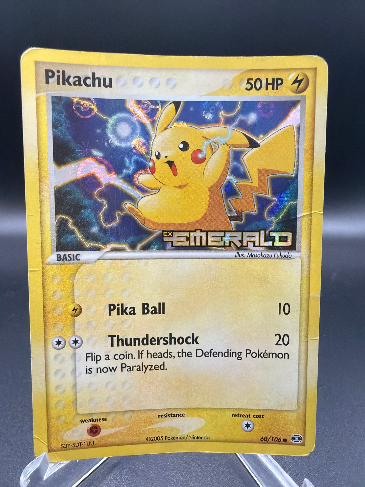Pokémon TCG: 2005 Pikachu 60/106 Emerald Reverse Holo