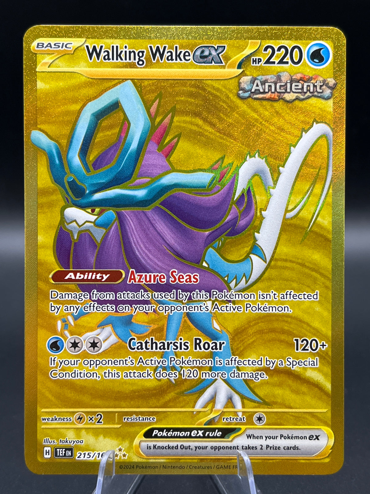 Pokémon TCG: 2024 Walking Wake ex 215/162 - SV: Temporal Forces