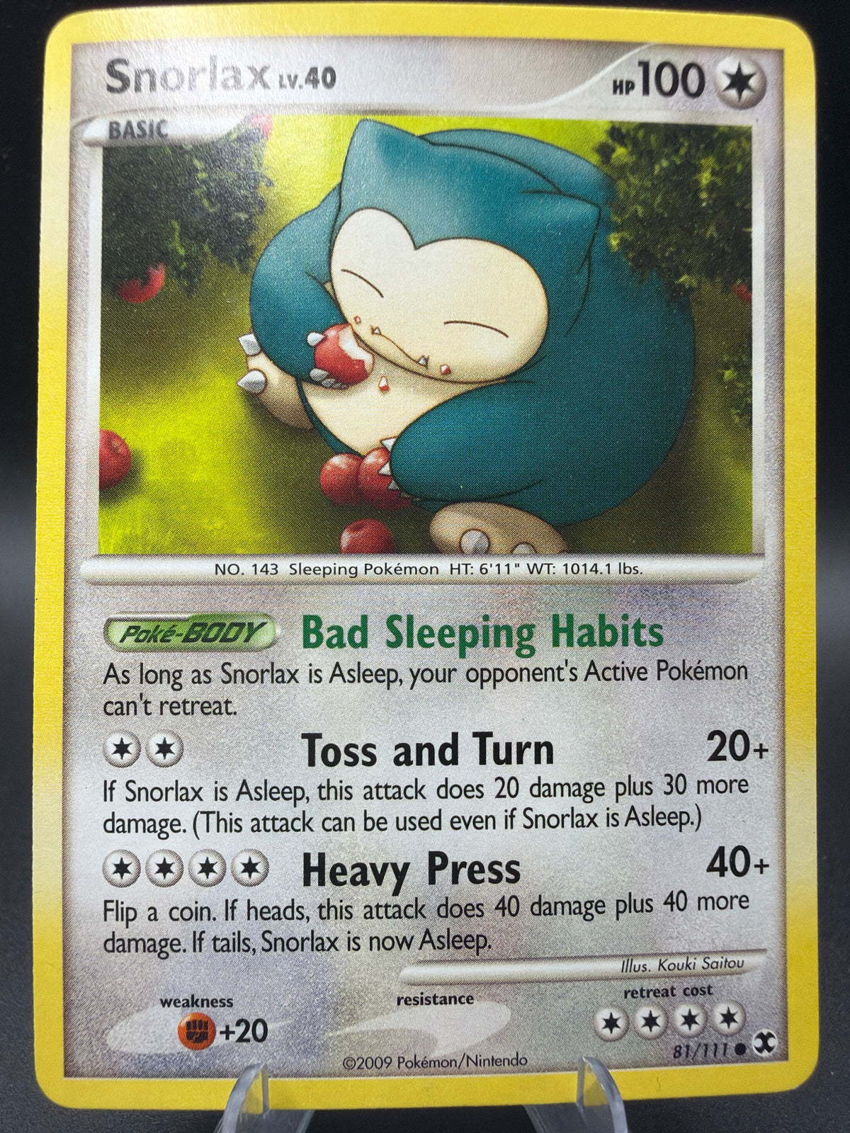 Pokémon TCG: 2009 Snorlax Lv. 40 81/111 - Rising Rivals