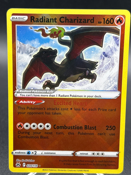 Pokémon TCG: 2023 Radiant Charizard 020/159 SWSH: Crown Zenith
