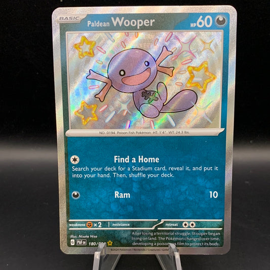 Pokémon TCG: 2024 Paldean Wooper 180/091 S&V Paldean Fates Baby Shiny