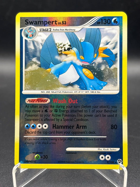 Pokémon TCG: 2008 Swampert Lv. 53 - 9/106 - Great Encounters Reverse Holo