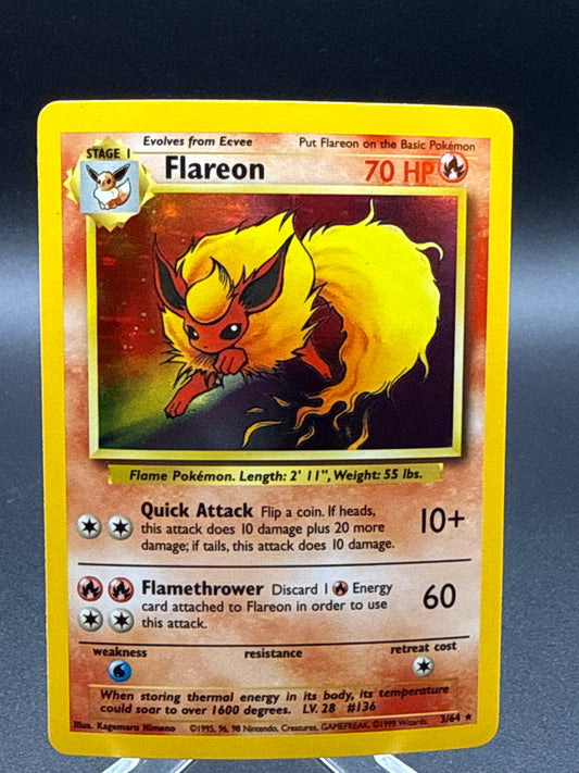 Pokémon TCG: 1999 - Flareon 3/64 - Jungle Holo