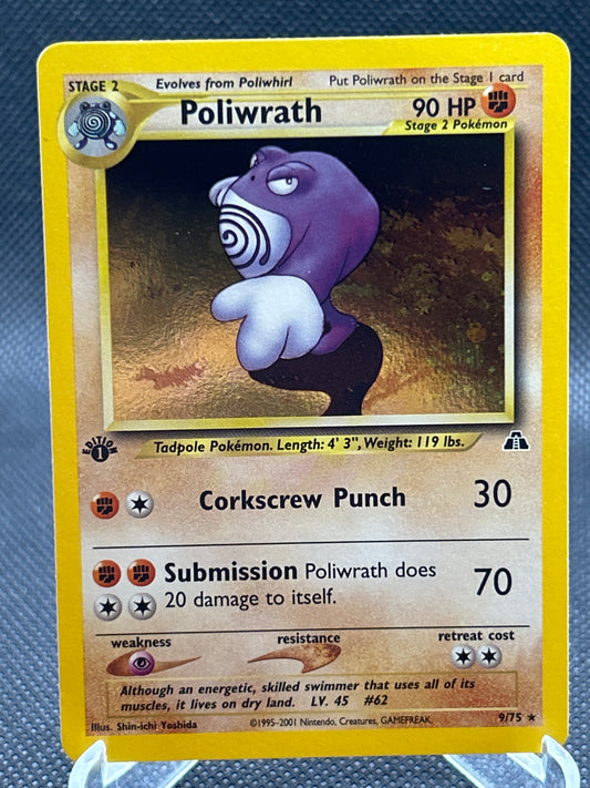 Pokémon TCG: 1st Edition Poliwrath 9/75 - Neo Discovery