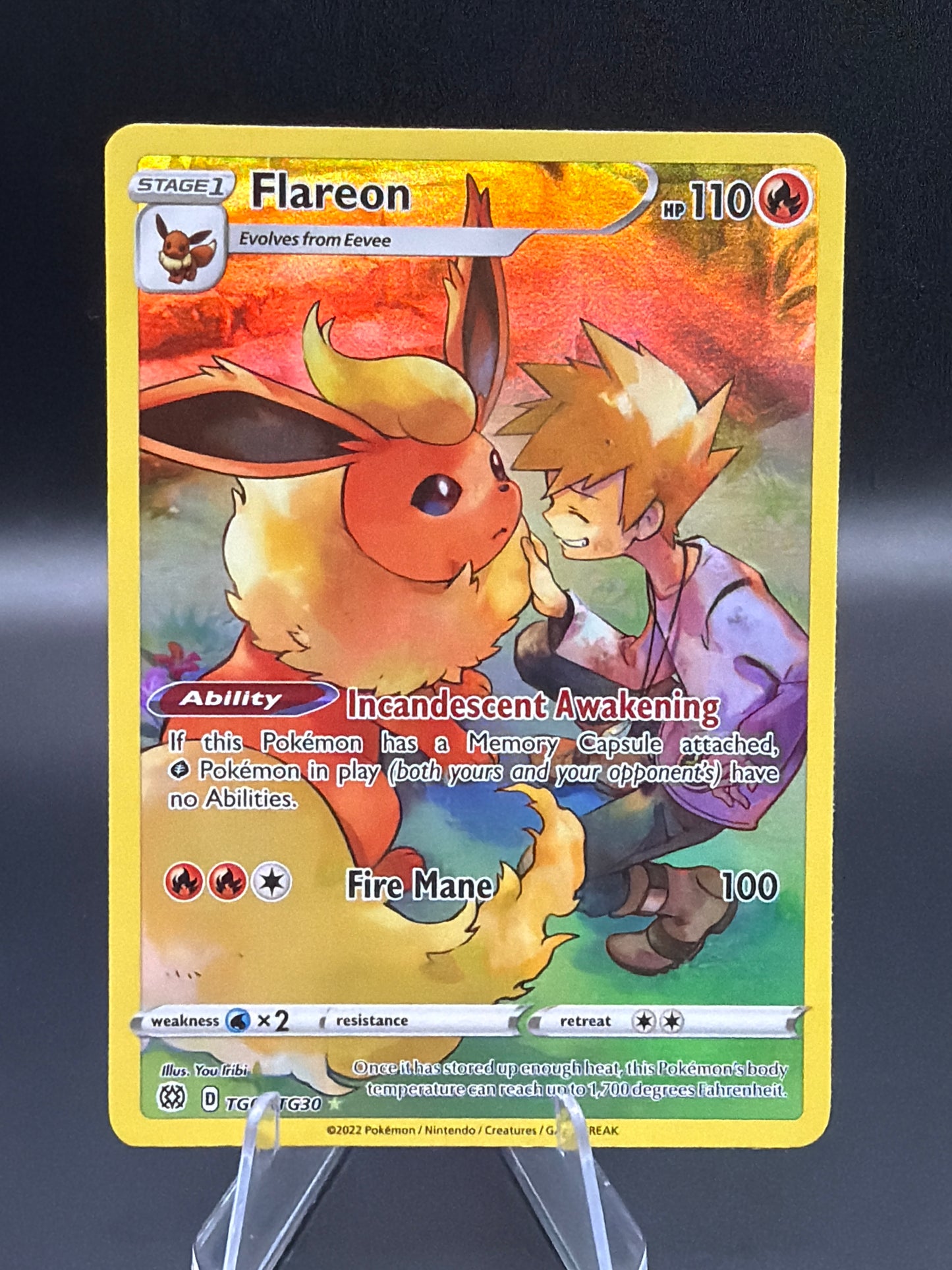 Pokémon TCG: 2022 Flareon - TG01/TG30 - SWSH: Brilliant Stars Trainer Gallery