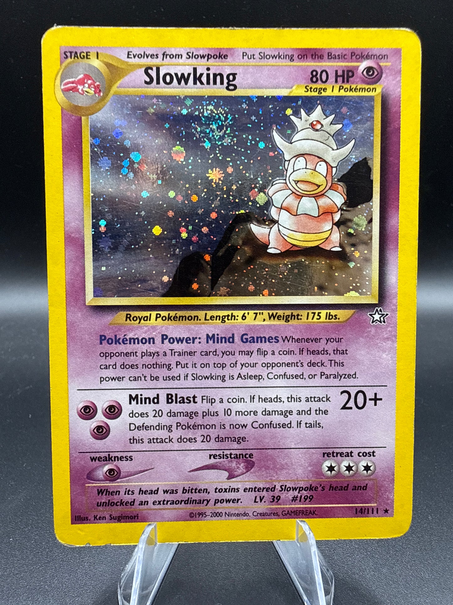 Pokémon TCG: 2000 Slowking 14/111 Neo Genesis Unlimited Holo