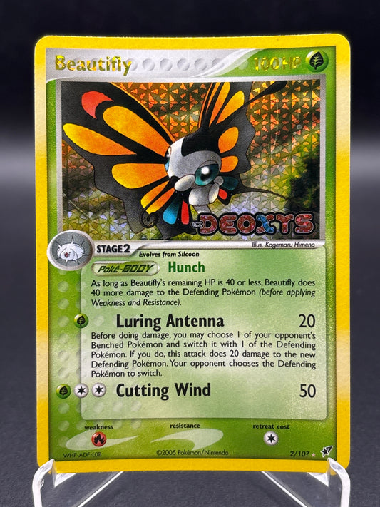 Pokémon TCG: 2005 Beautifly 2/107 - Deoxys Reverse Holo