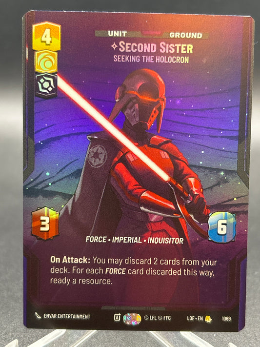 Star Wars TCG: Second Sister - Seeking the Holocron (Prestige Foil) - Legends of the Force (LOF)