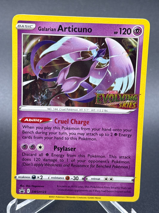 Pokémon TCG: 2021 Galarian Articuno SWSH123 SWSH: Evolving Skies Prerelease Promo