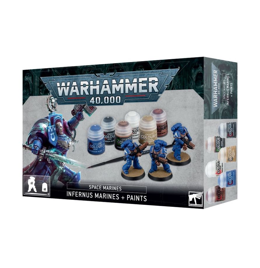 Warhammer: Space Marines - Infernus Marines + Paints Set