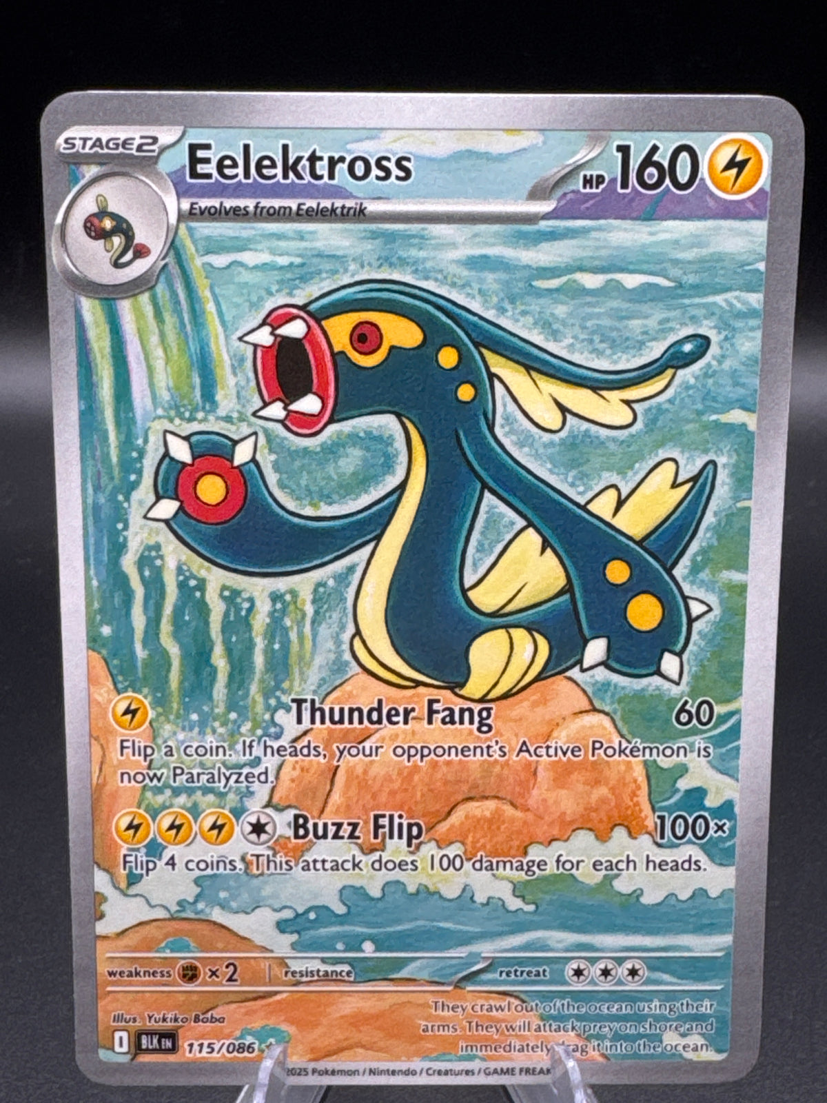 Pokémon TCG: 2025 Eelektross - 115/086 - SV: Black Bolt (BLK)