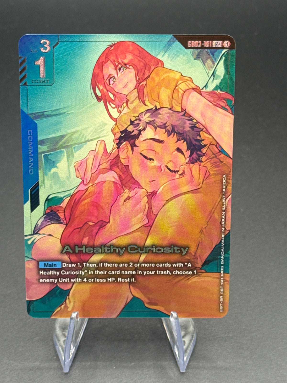 Gundam TCG: A Healthy Curiosity GD03-101 (R+) - Steel Requiem (GD03)