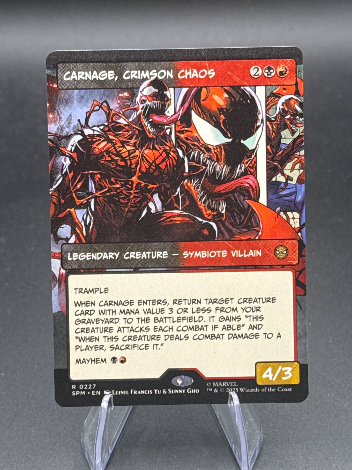 MTG TCG: Carnage, Crimson Chaos (Borderless) R 0227 - Marvel's Spider-Man