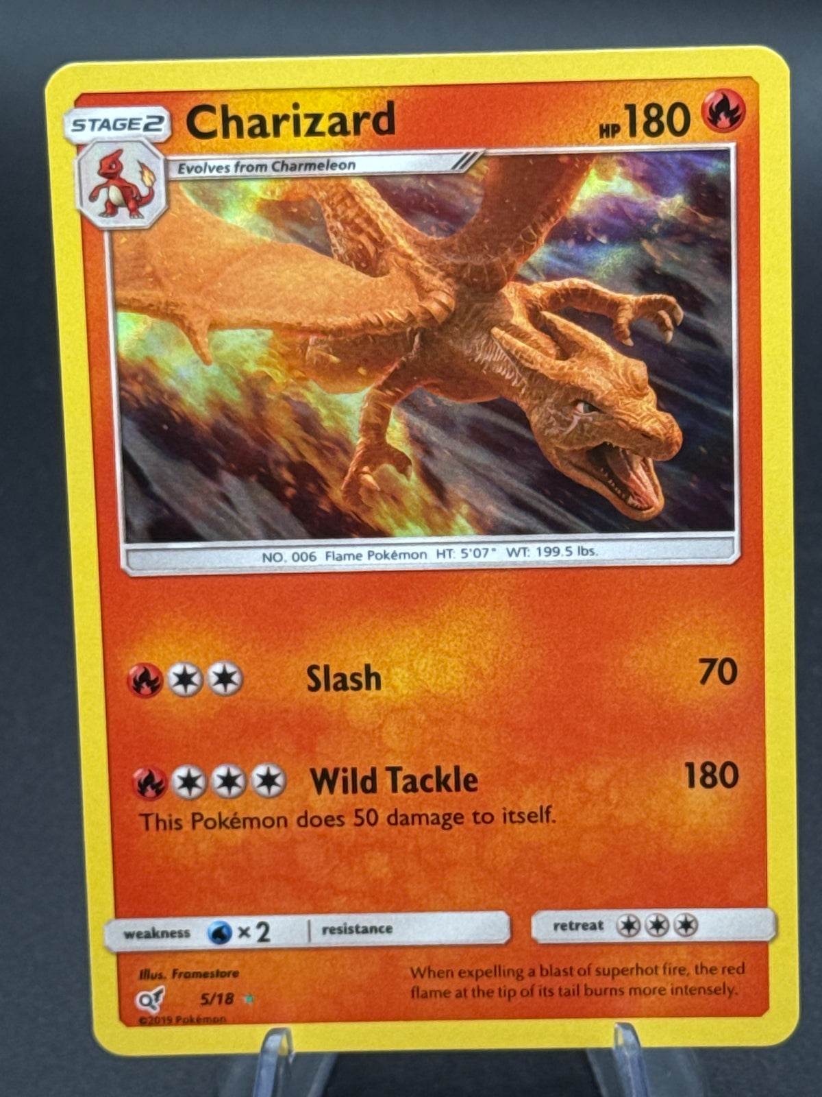 Pokémon TCG: 2019 Charizard 5/18 S&M: Detective Pikachu Holo