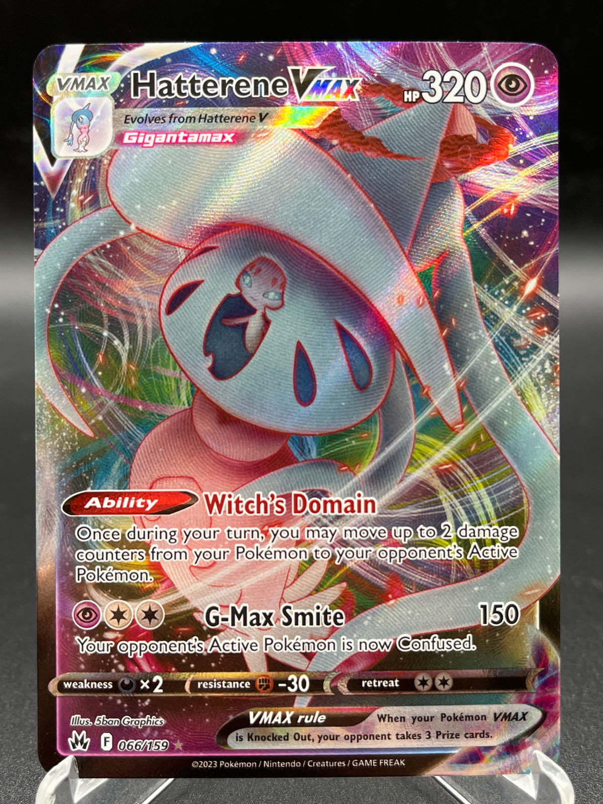 Pokémon TCG: 2023 Hatterene VMAX 066/159 - Crown Zenith