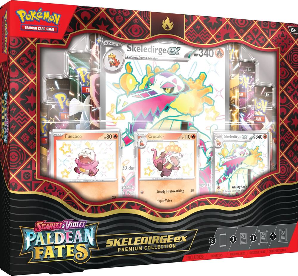 Pokémon TCG: Scarlet & Violet - Paldean Fates - Premium Collection Box (Skeleridge ex)