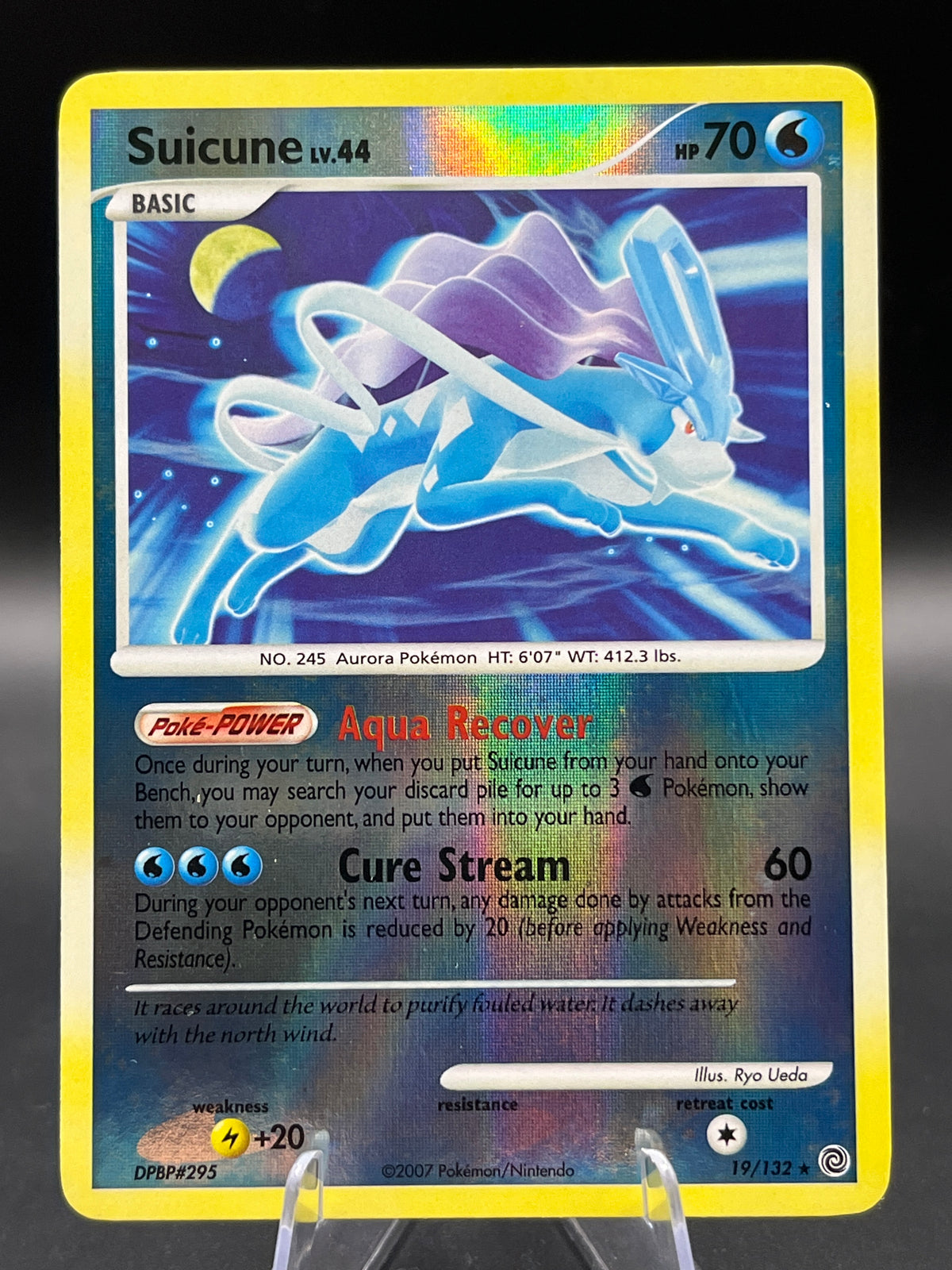 Pokémon TCG: 2007 Suicune - 19/132 - Secret Wonders Reverse Holo