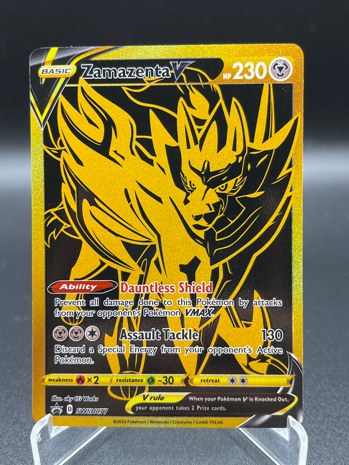 Pokémon TCG: 2023 Zamazenta V SWSH077 Sword & Shield Promo