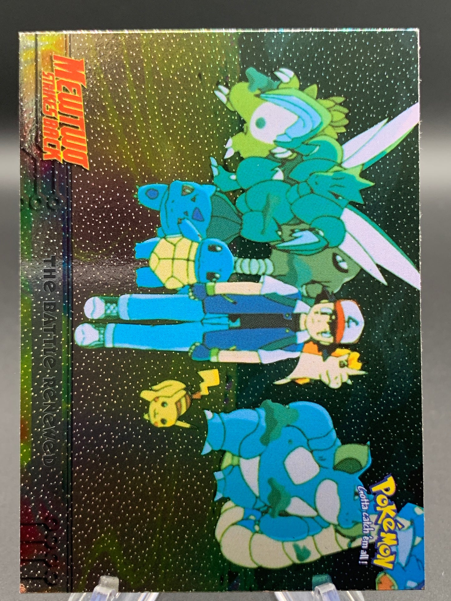 Pokémon TCG: Topps Pokémon The Battle Renewed - #32 - Mewtwo Strikes Back Movie Animation Edition Holo Textured