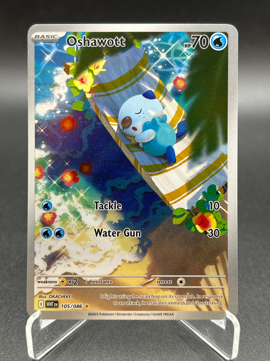 Pokémon TCG: 2025 Oshawott - 105/086 - SV: 126/086 White Flare