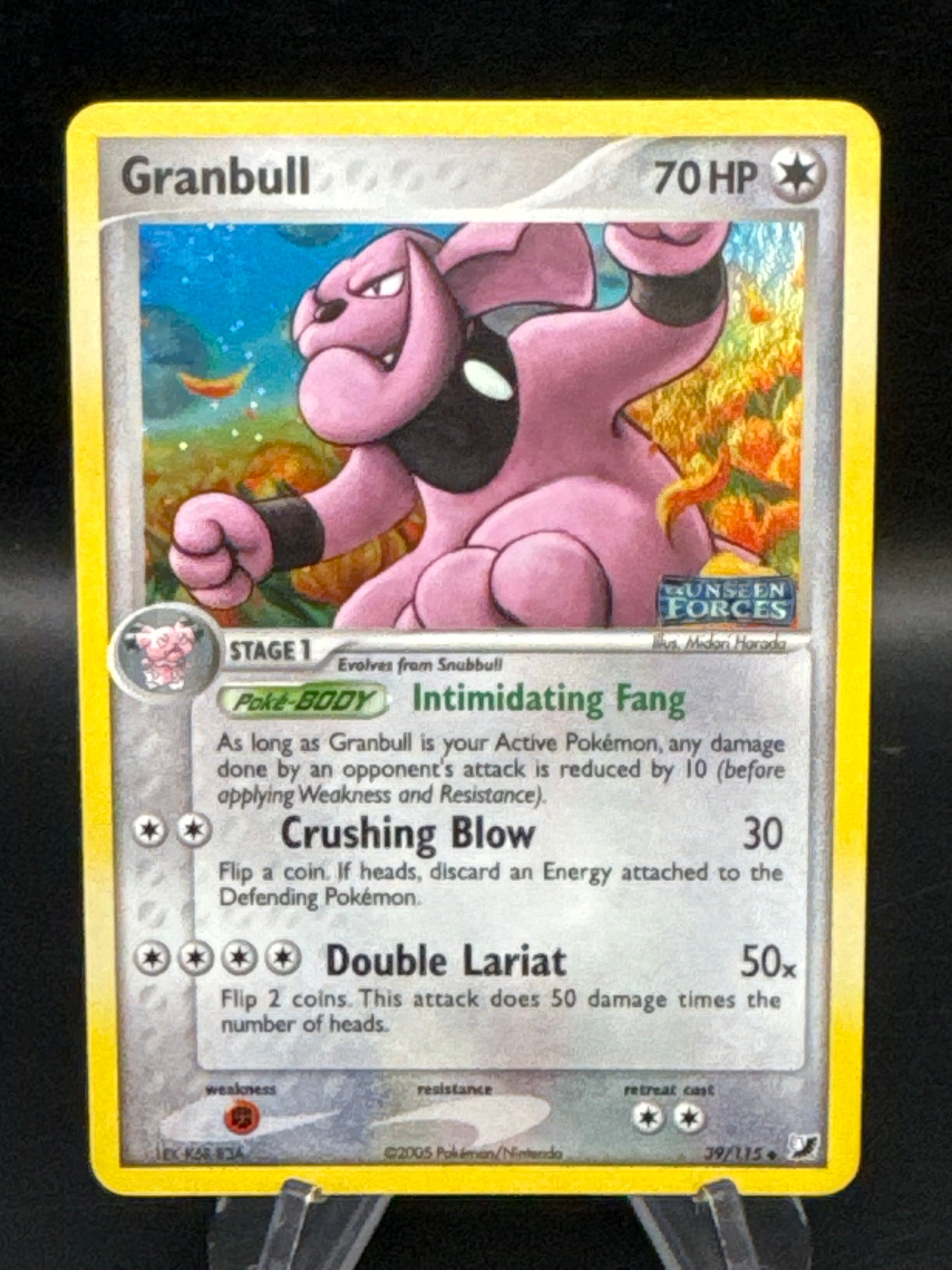 Pokémon TCG: 2005 Granbull 36/115 Unseen Forces Stamped