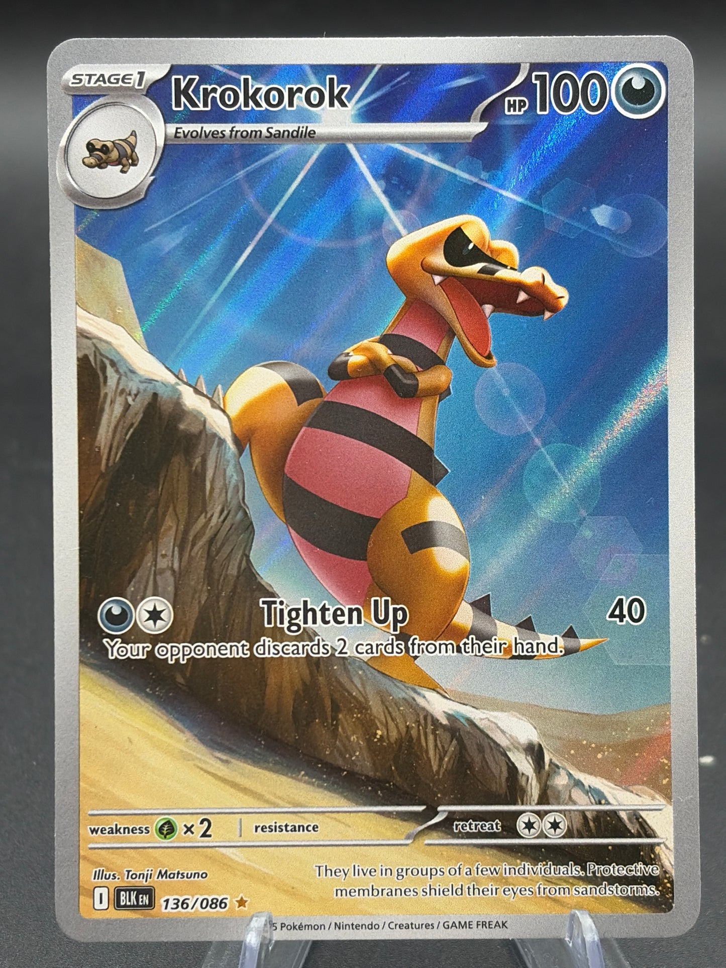 Pokémon TCG: 2025 Krokorok - 136/086  SV: Black Bolt